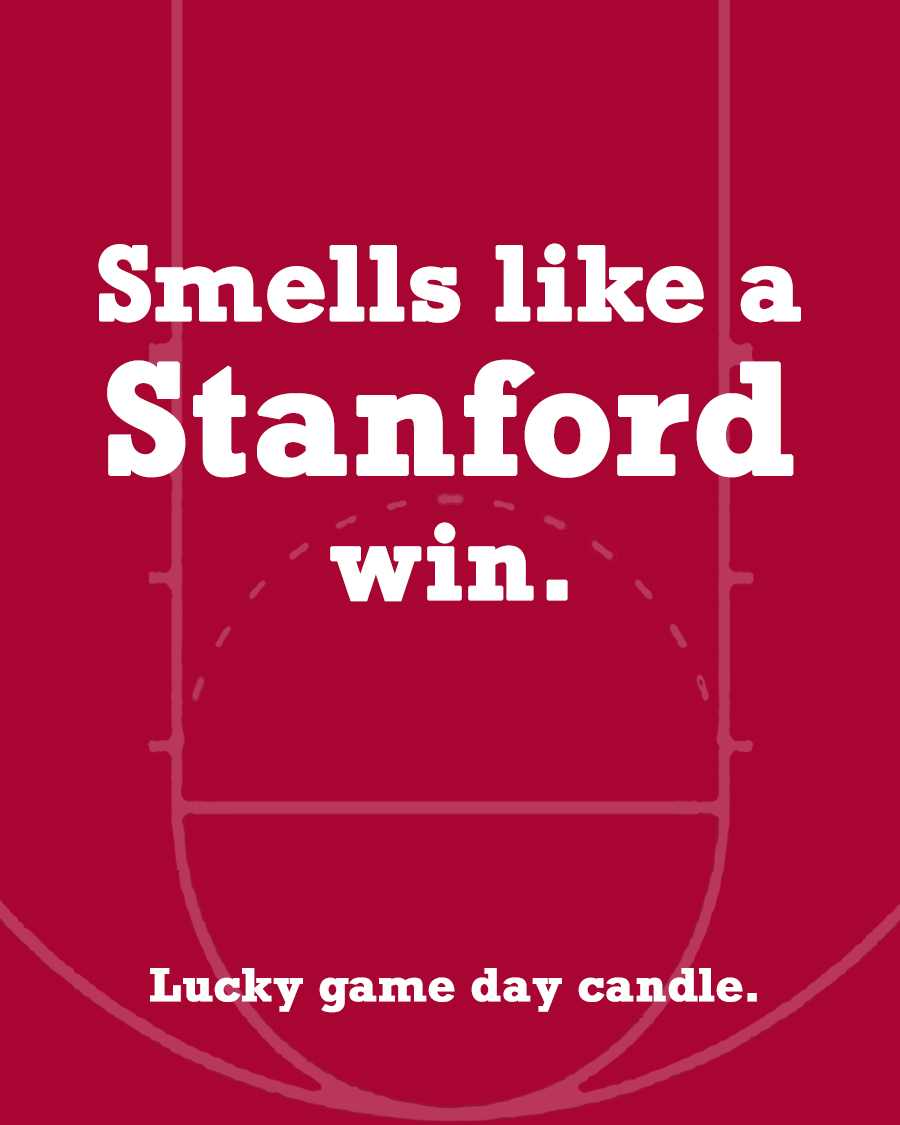 Stanford Basketball - "Smells like a Stanford win" scented candle (13.75 oz)