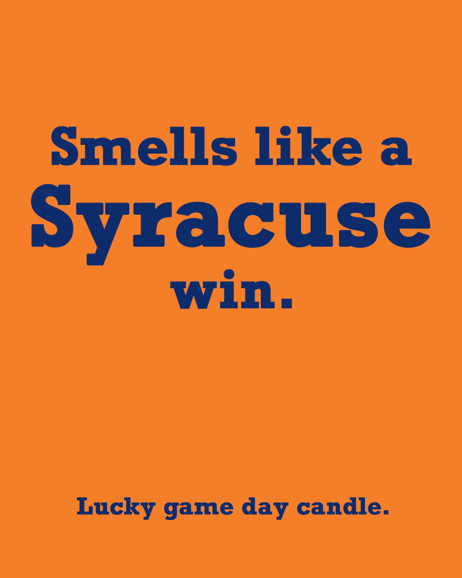 Syracuse - "Smells like a Syracuse win" scented candle (13.75 oz)