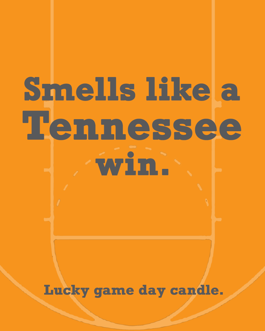 Tennessee Basketball - "Smells like a Tennessee win" scented candle (13.75 oz)