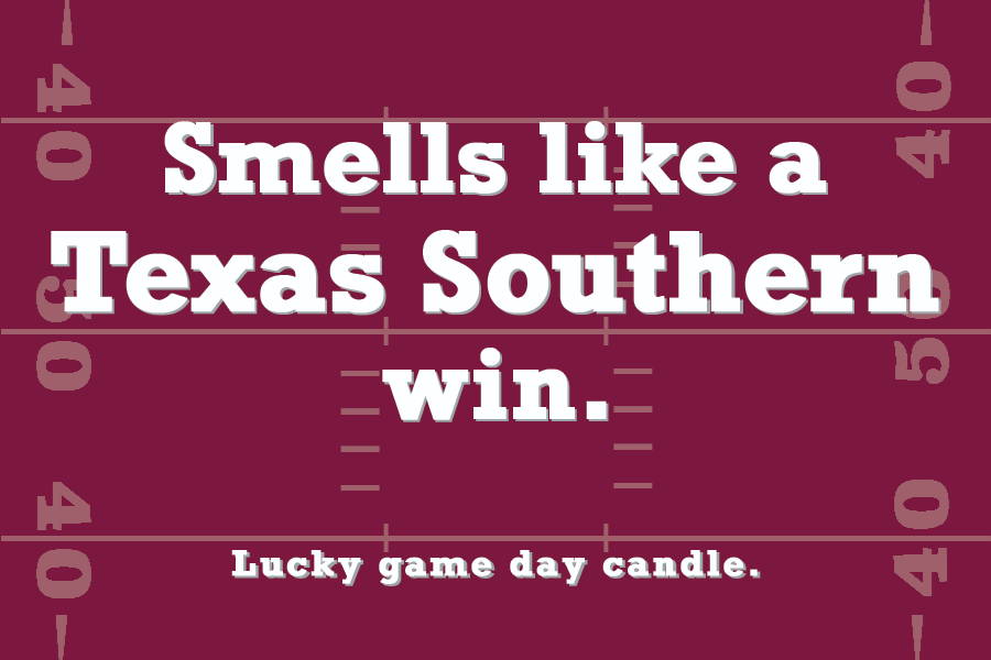 Texas Southern Football - "Smells like a Texas Southern win" scented candle (9 oz)