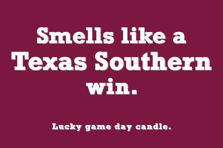 Texas Southern - "Smells like a Texas Southern win" scented candle (9 oz)