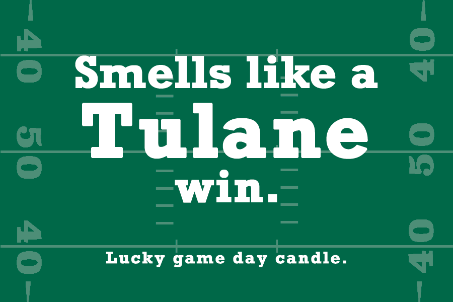 Tulane Football - Smells like a Tulane win scented candle (9 oz)