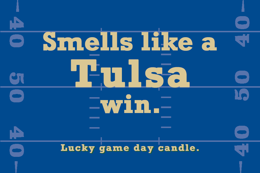 Tulsa Football - "Smells like a Tulsa win" scented candle (9 oz)
