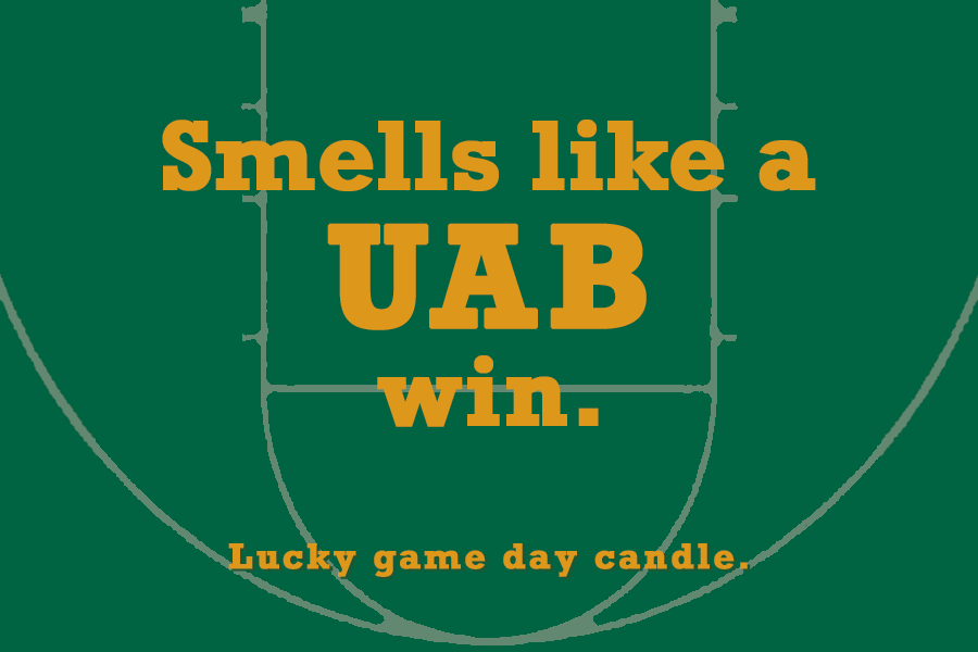 Alabama-Birmingham Basketball - "Smells like a UAB win" scented candle (9 oz)
