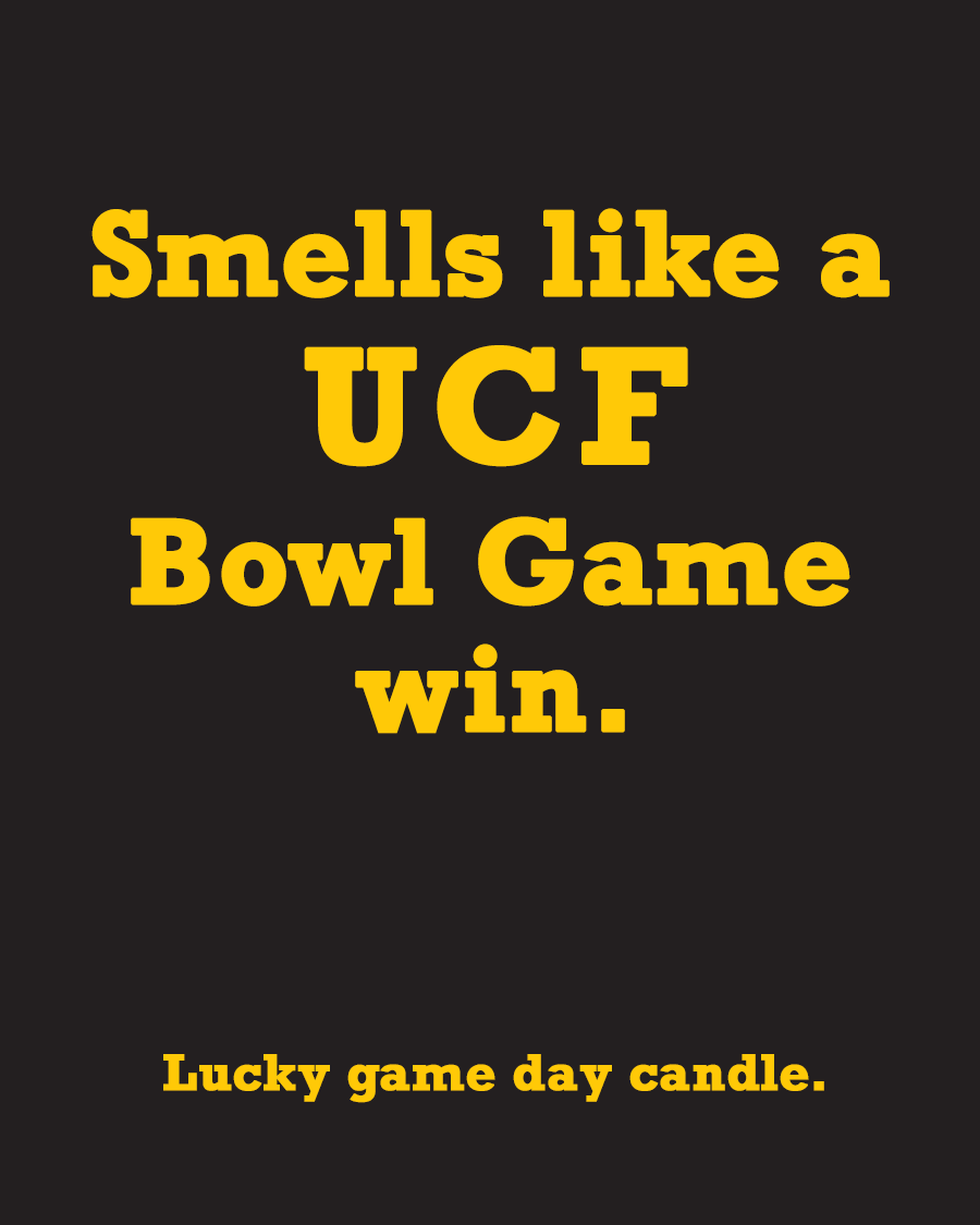 Central Florida Bowl Game - "Smells like a UCF Bowl Game win" scented candle (13.75 oz)