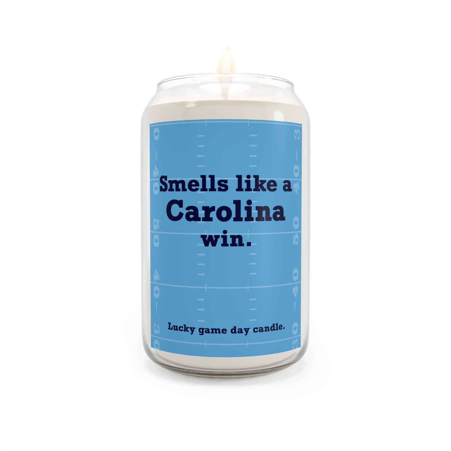 UNC Football - "Smells like a Carolina win" scented candle (13.75 oz)