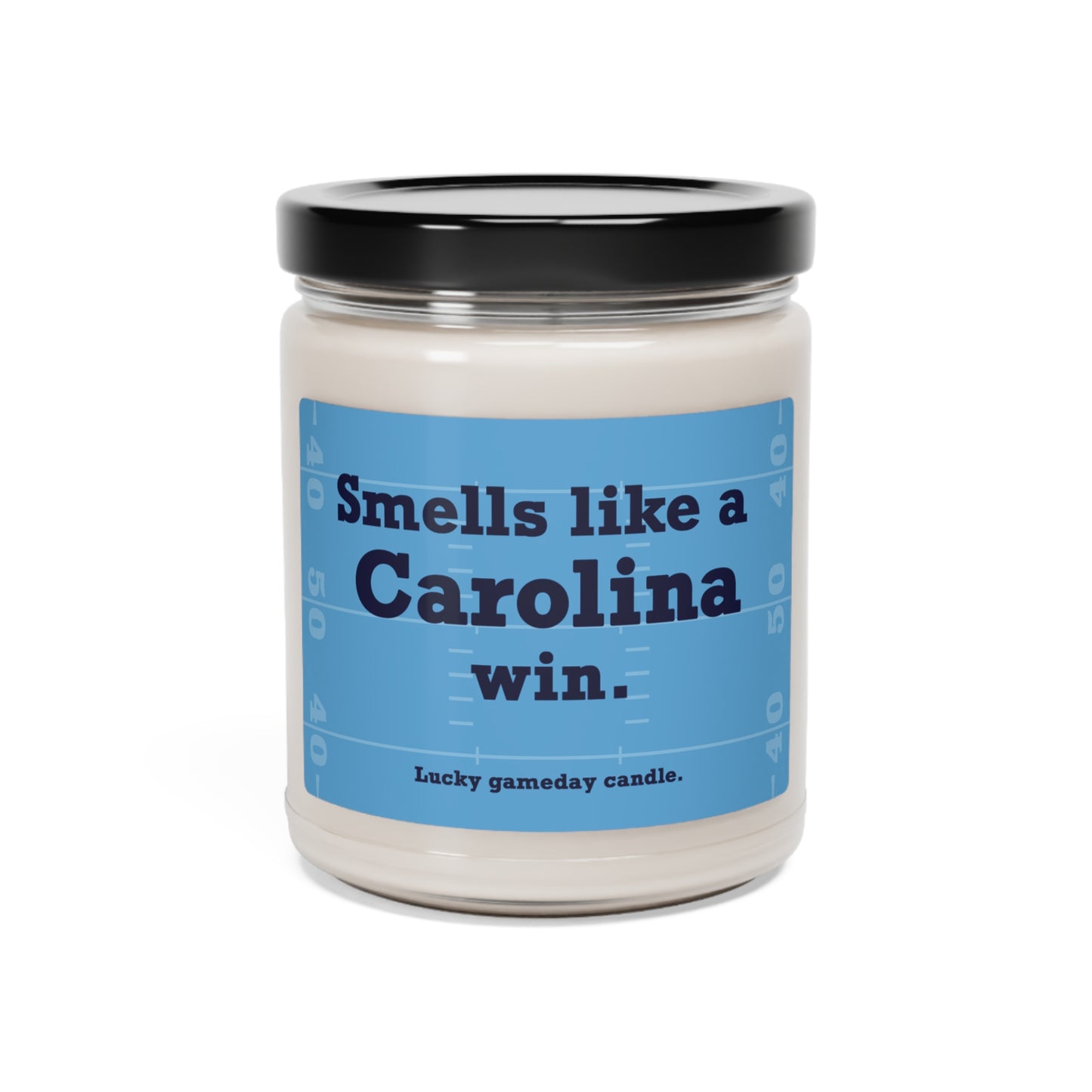 UNC Football - "Smells like a Carolina win" scented candle (9 oz)