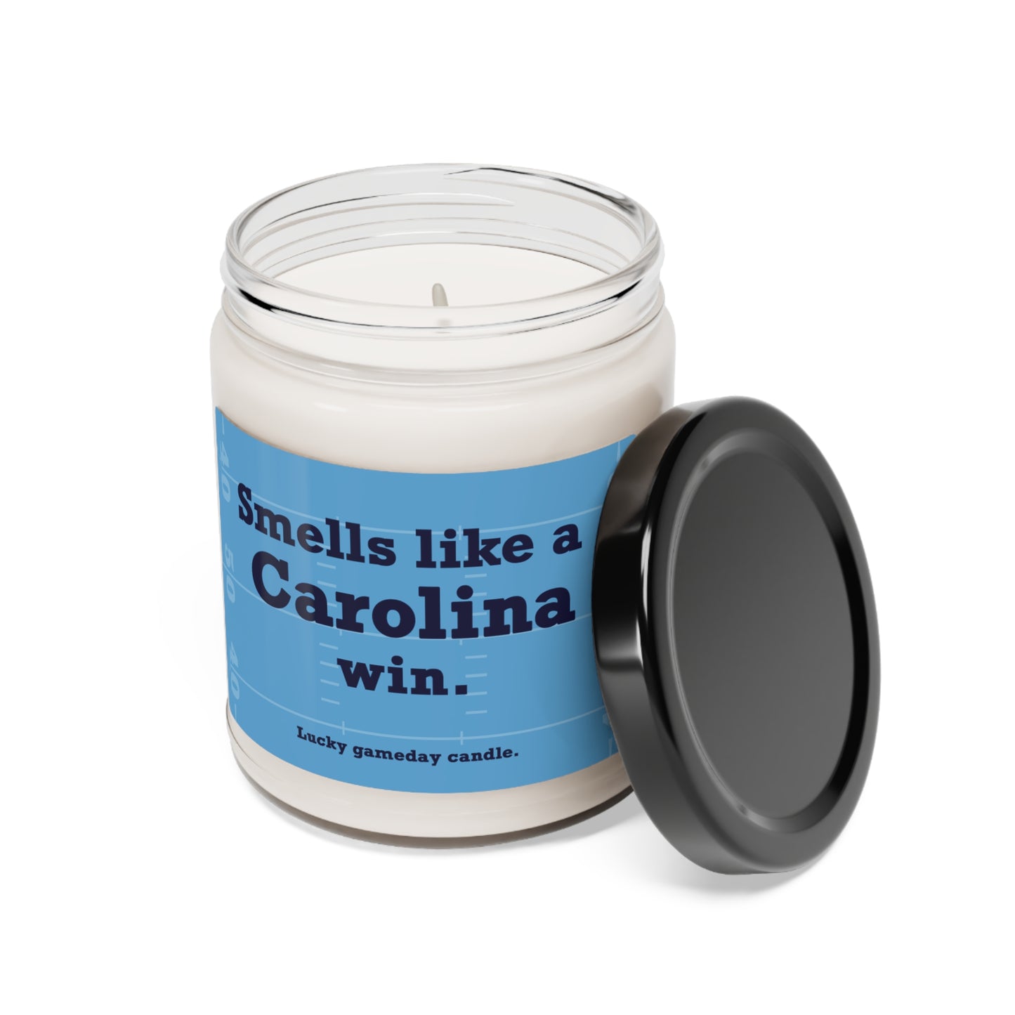 UNC Football - "Smells like a Carolina win" scented candle (9 oz)