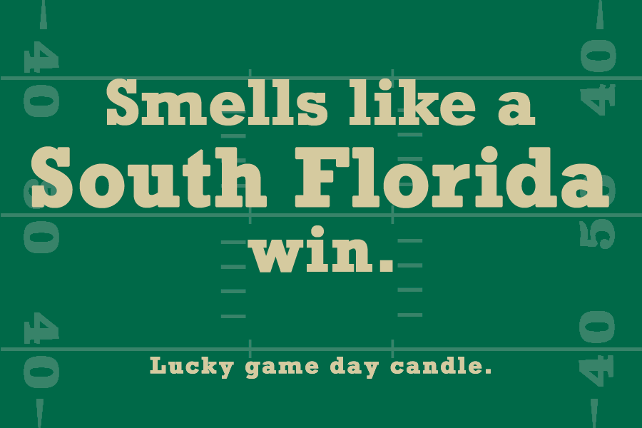 USF Football - "Smells like a South Florida win" scented candle (9 oz)
