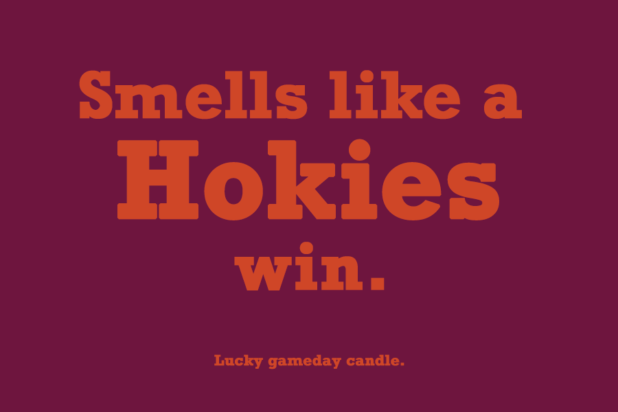 Virginia Tech - "Smells Like a Hokies Win" scented candle (9 oz)