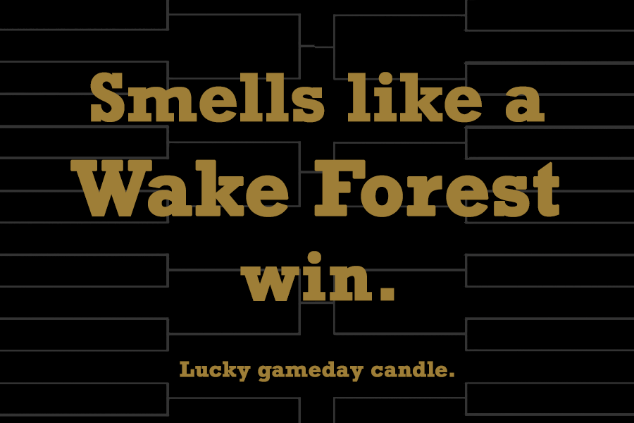 Wake Forest Basketball - "Smells like a Wake Forest win" scented candle (9 oz)