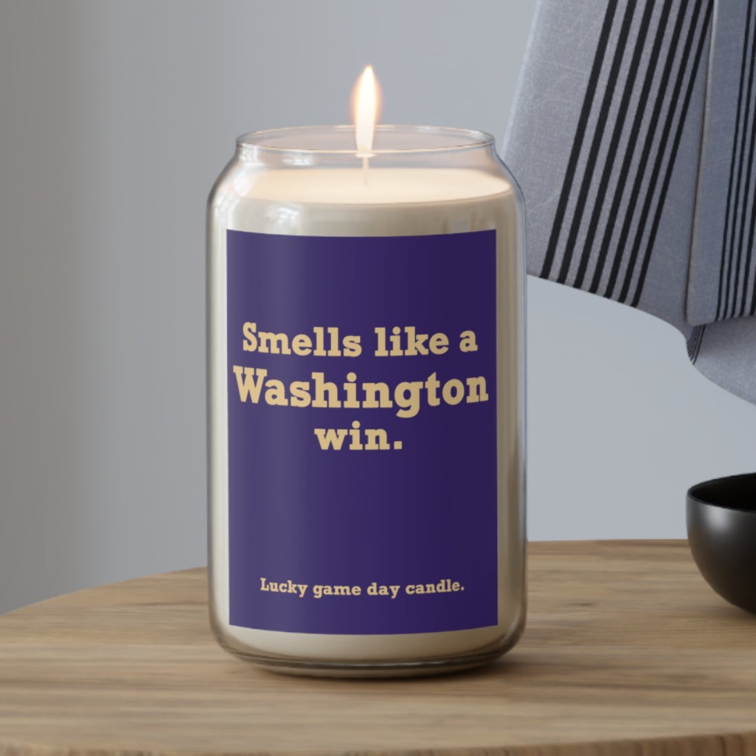 Washington - "Smells Like a Washington Win" scented candle (13.75 oz)