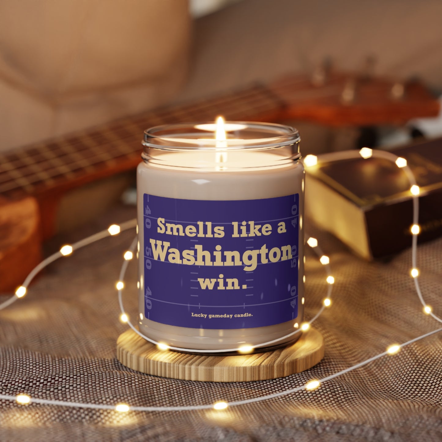 Washington Football - "Smells like a Washington win" scented candle (9 oz)