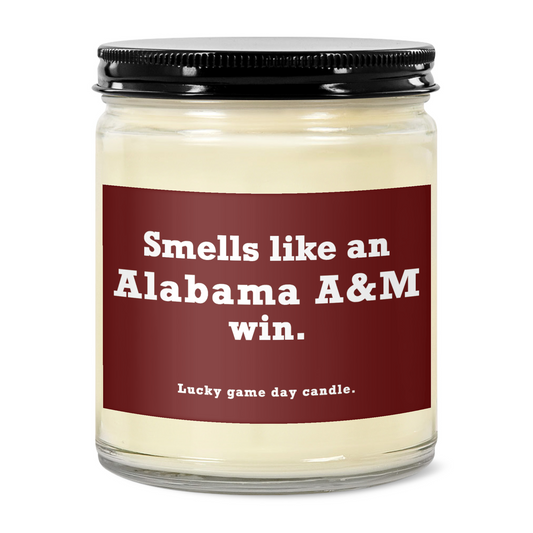 Alabama A&M - "Smells like an Alabama A&M win" scented candle (9 oz)