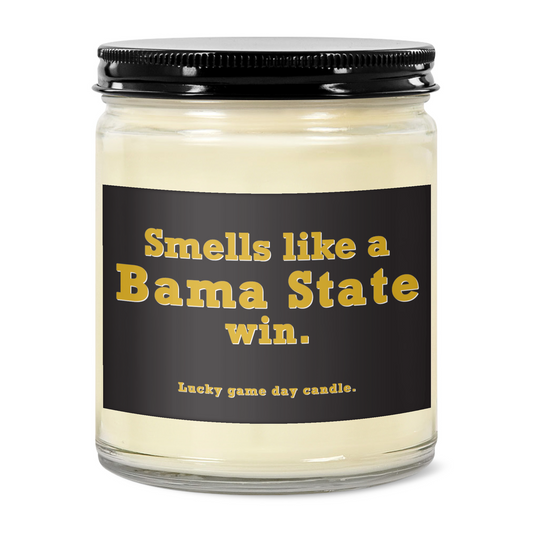 Alabama State - "Smells like a Bama State win" scented candle (9 oz)