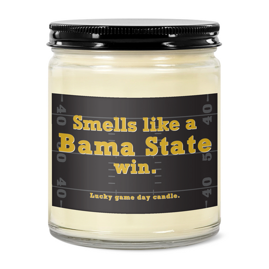 Alabama State Football - "Smells like a Bama State win" scented candle (9 oz)