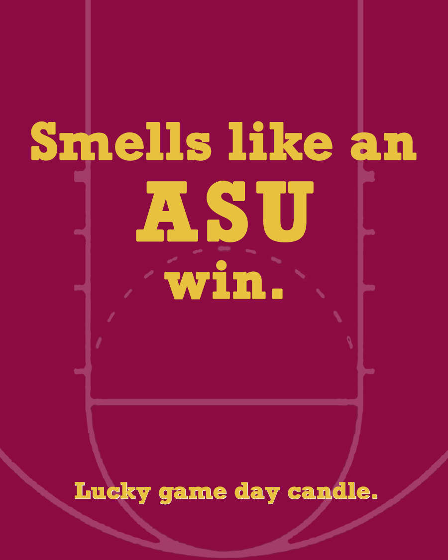 ASU Basketball - "Smells like an ASU win" scented candle (13.75 oz)