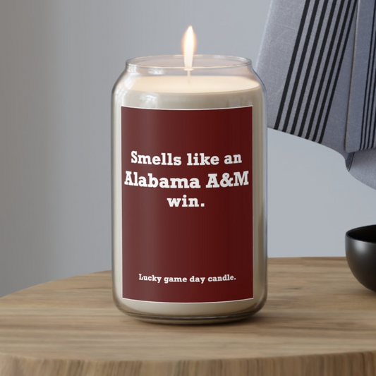 Alabama A&M - "Smells like an Alabama A&M win" scented candle (13.75 oz)