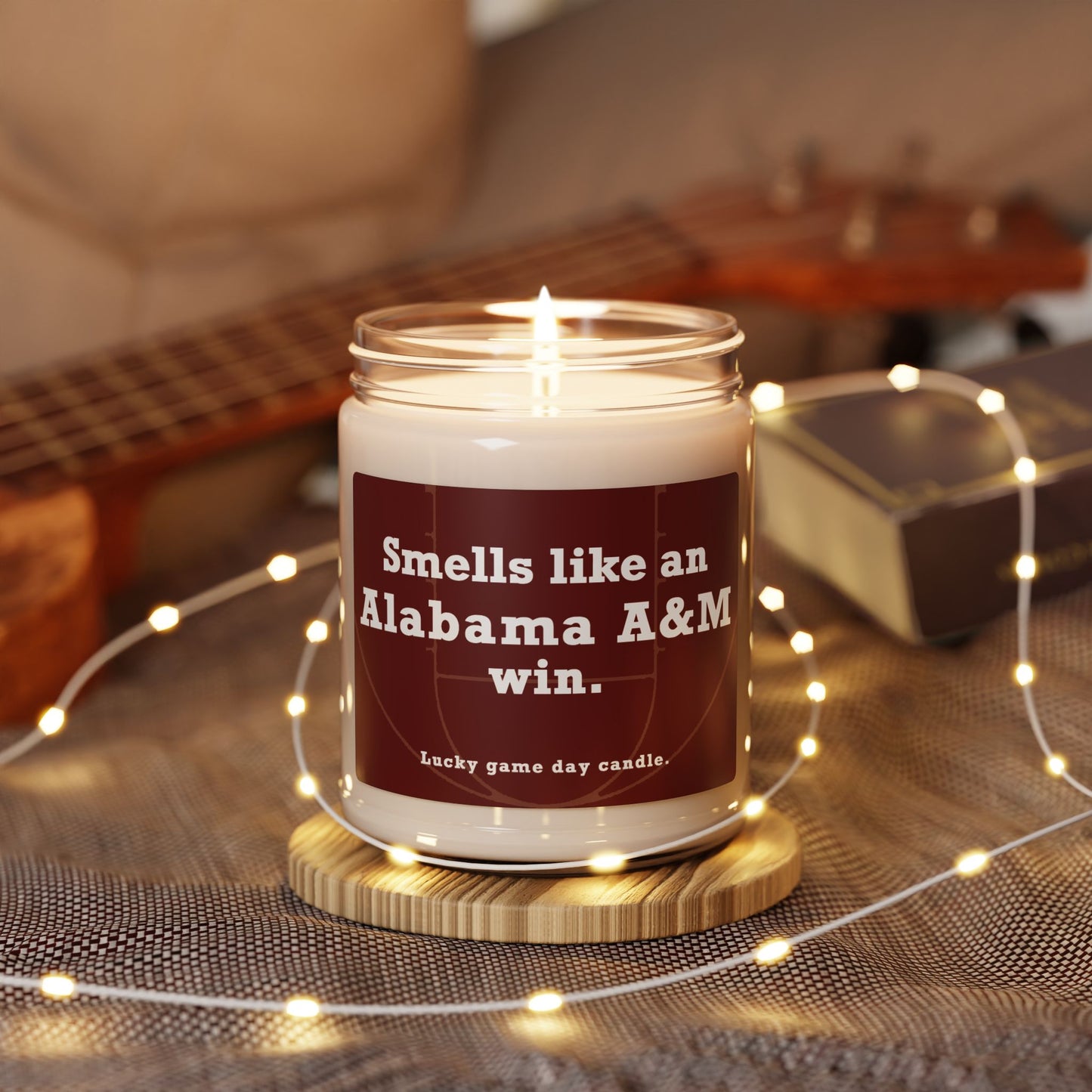 Alabama A&M Basketball - "Smells like an Alabama A&M win" scented candle (9 oz)