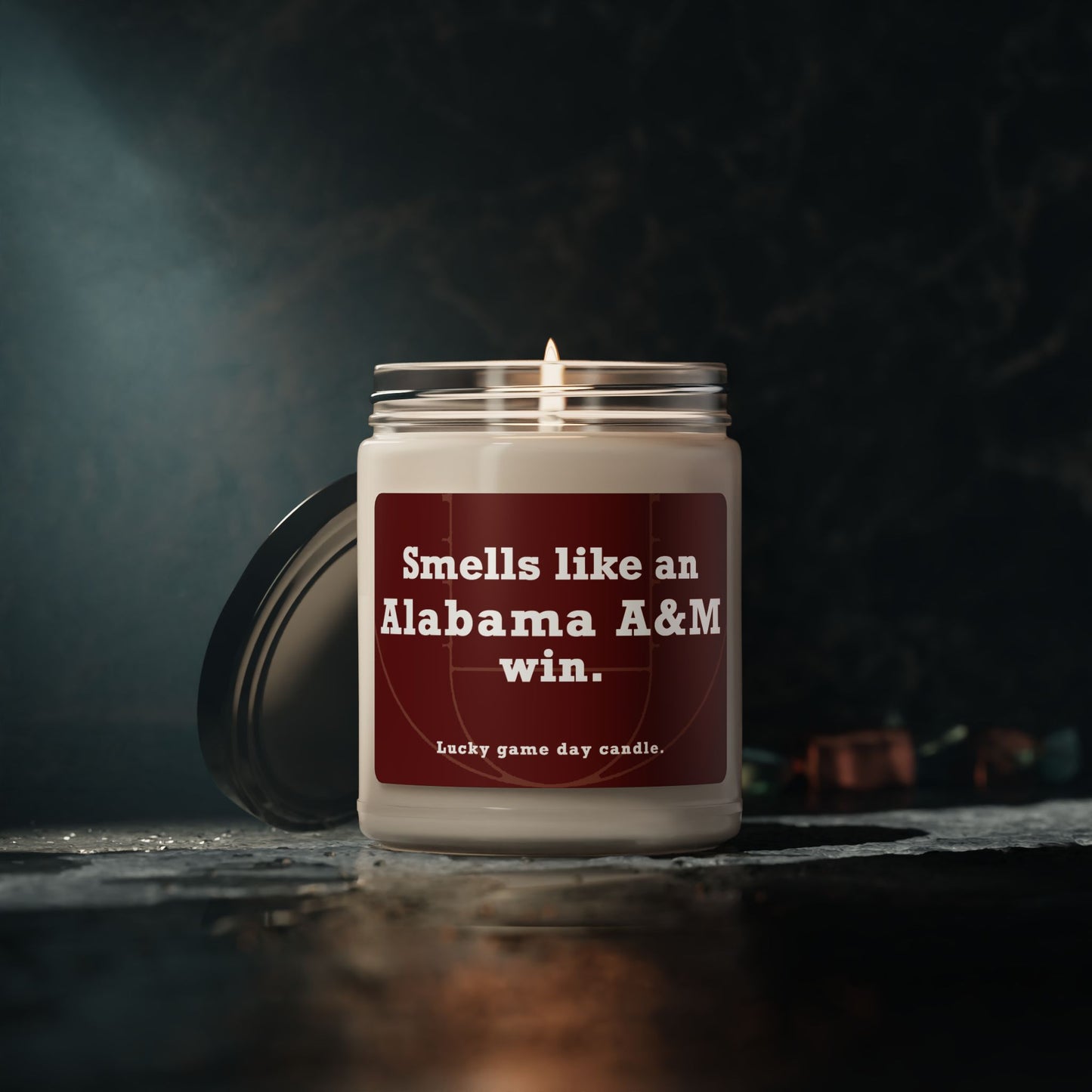 Alabama A&M Basketball - "Smells like an Alabama A&M win" scented candle (9 oz)