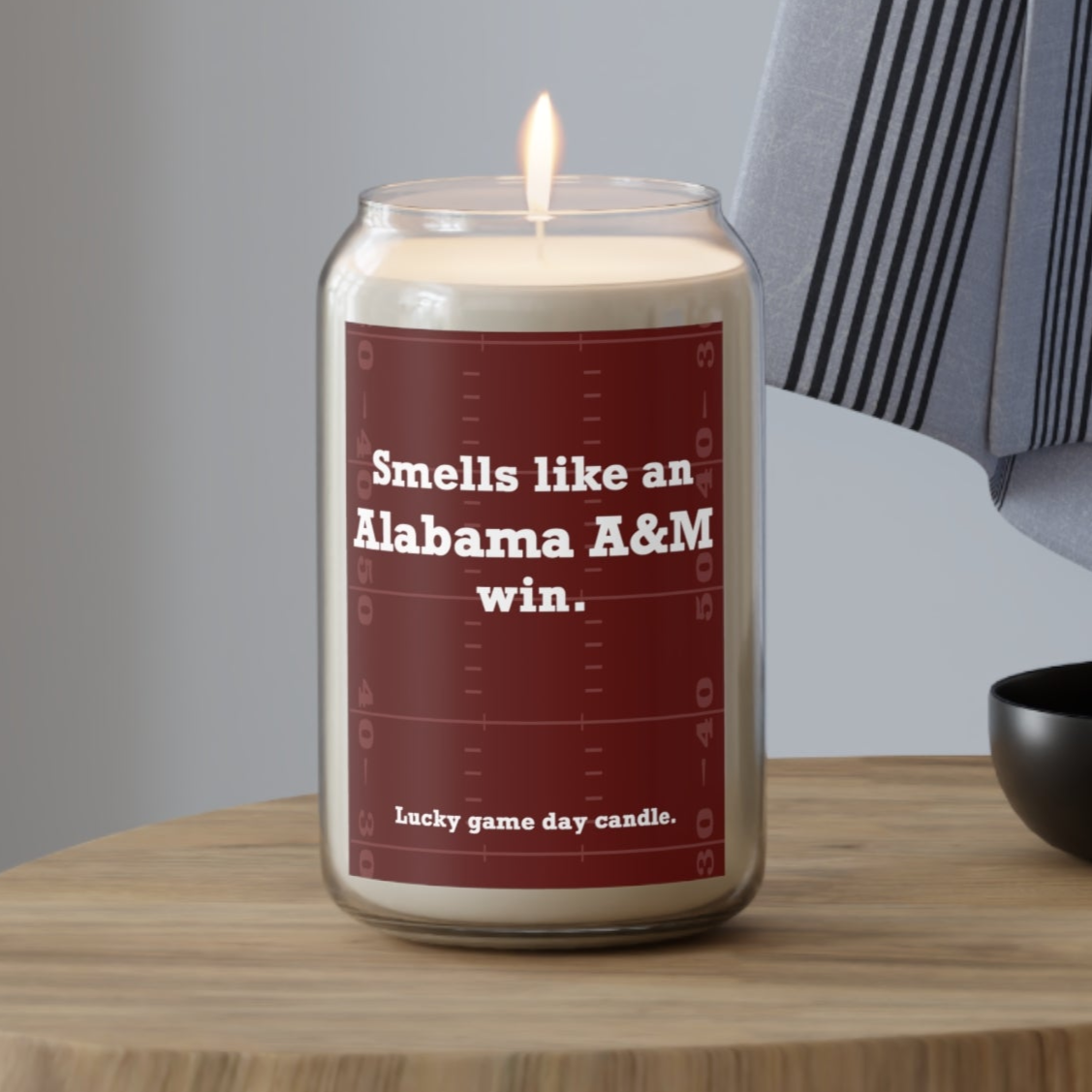 Alabama A&M Football - "Smells like an Alabama A&M win" scented candle (13.75 oz)