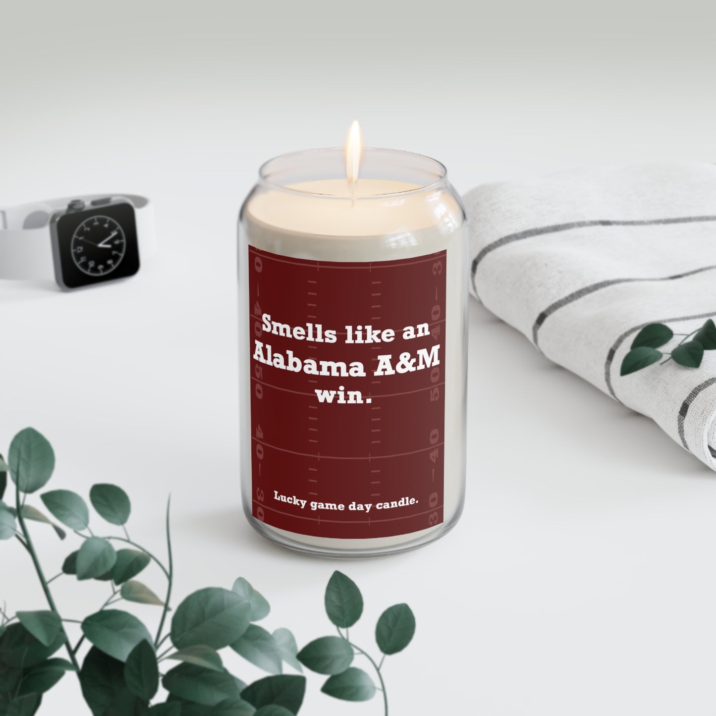Alabama A&M Football - "Smells like an Alabama A&M win" scented candle (13.75 oz)