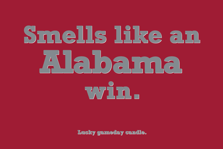 Alabama - "Smells like an Alabama win" scented candle (9 oz)