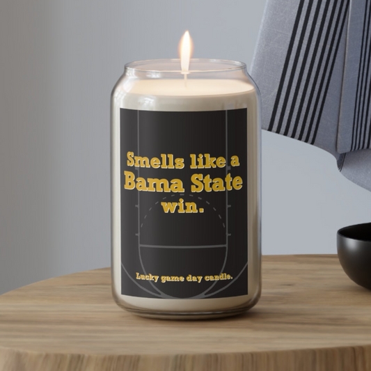 Alabama State Basketball - "Smells like a Bama State win" scented candle (13.75 oz)