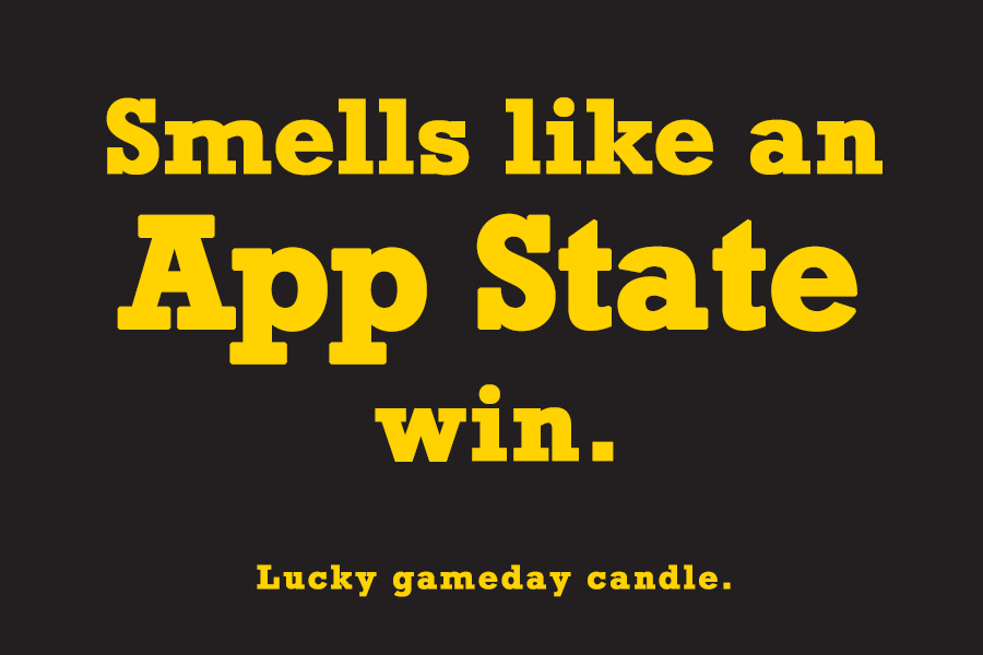 Appalachian State - "Smells like an App State win" scented candle (9 oz)