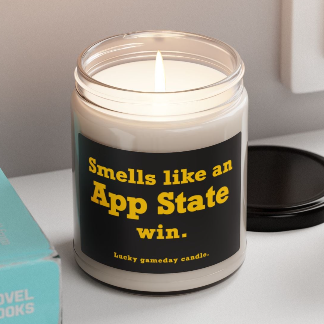 Appalachian State - "Smells like an App State win" scented candle (9 oz)