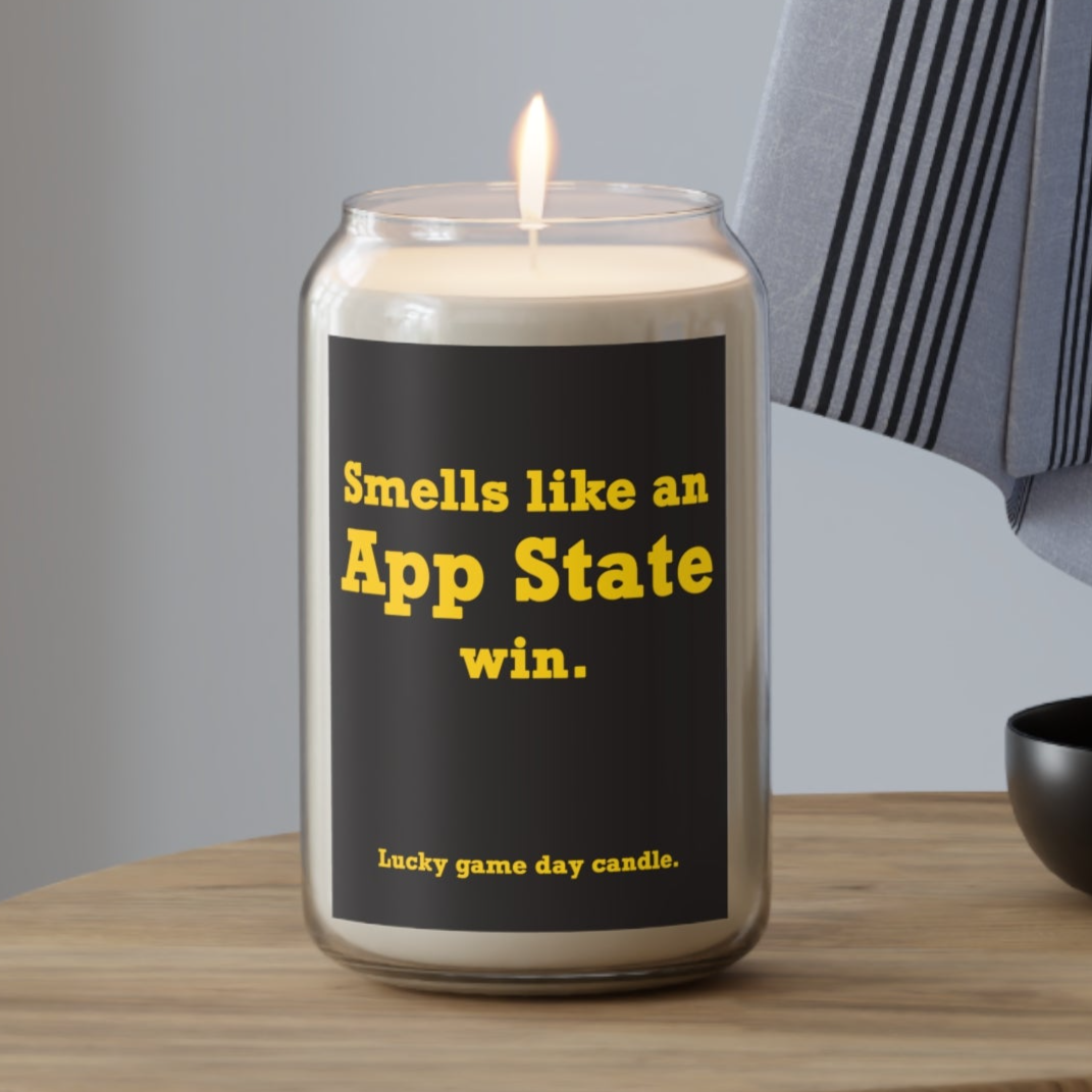 Appalachian State - "Smells like an App State win" scented candle (13.75 oz)