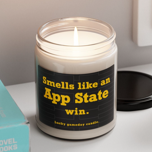 Appalachian State Basketball - "Smells like an App State win" scented candle (9 oz)