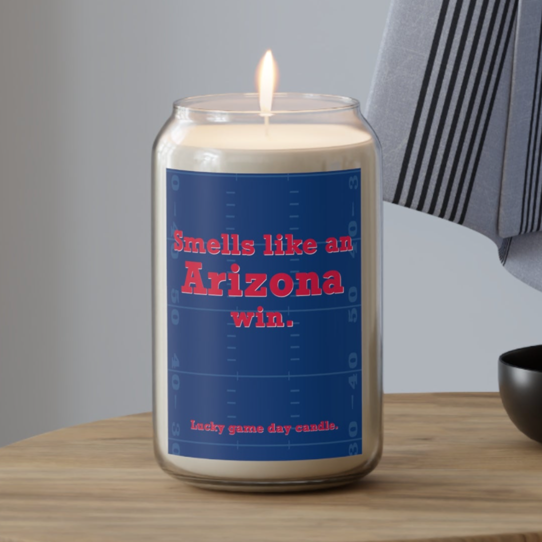 Arizona Football - "Smells like an Arizona win" scented candle (13.75 oz)