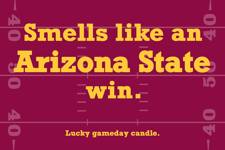 Arizona State Football - "Smells like an Arizona State win" scented candle (9 oz)