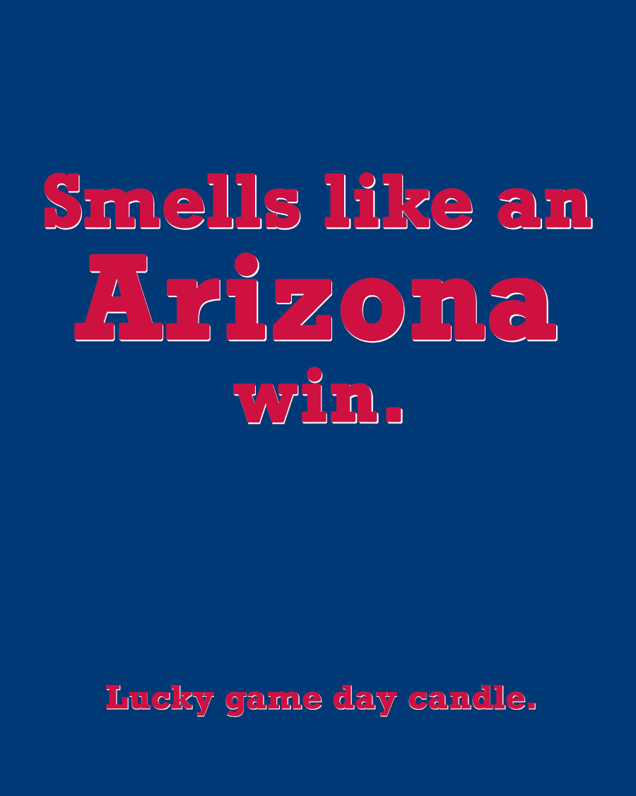 Arizona - "Smells like an Arizona win" scented candle (13.75 oz)