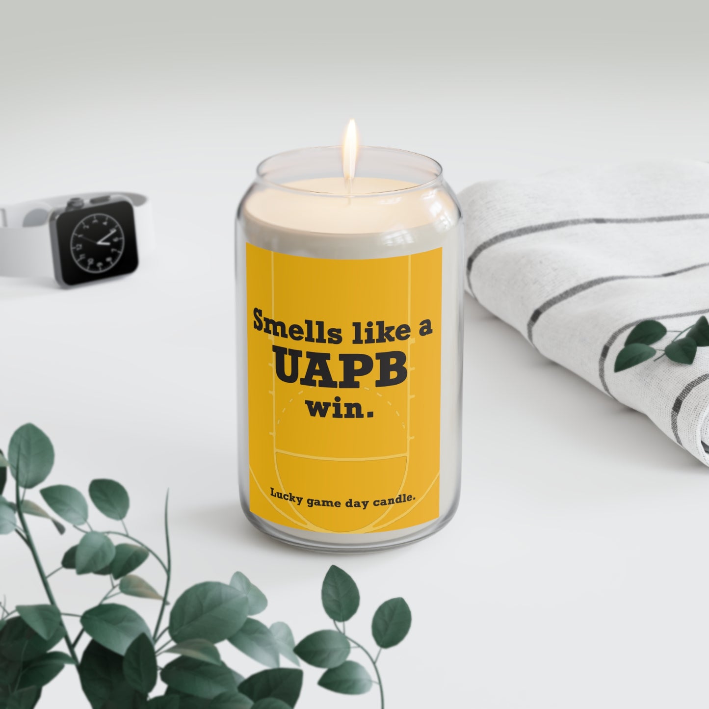 Arkansas Pine-Bluff Basketball - "Smells like a UAPB win" scented candle (13.75 oz)