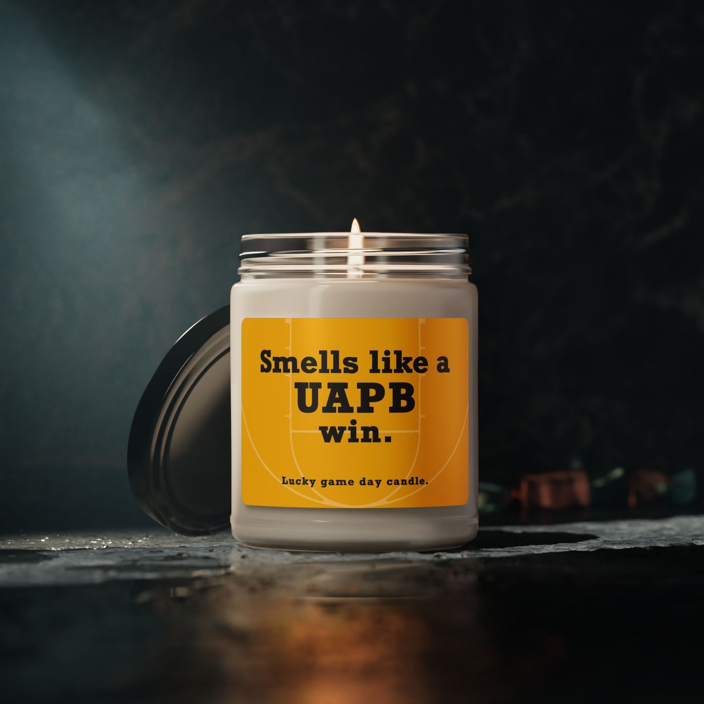 Arkansas Pine-Bluff Basketball - "Smells like a UAPB win" scented candle (9 oz)