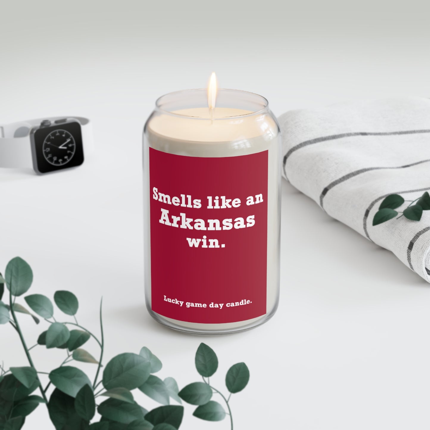 Arkansas - "Smells like an Arkansas win" scented candle (13.75 oz)