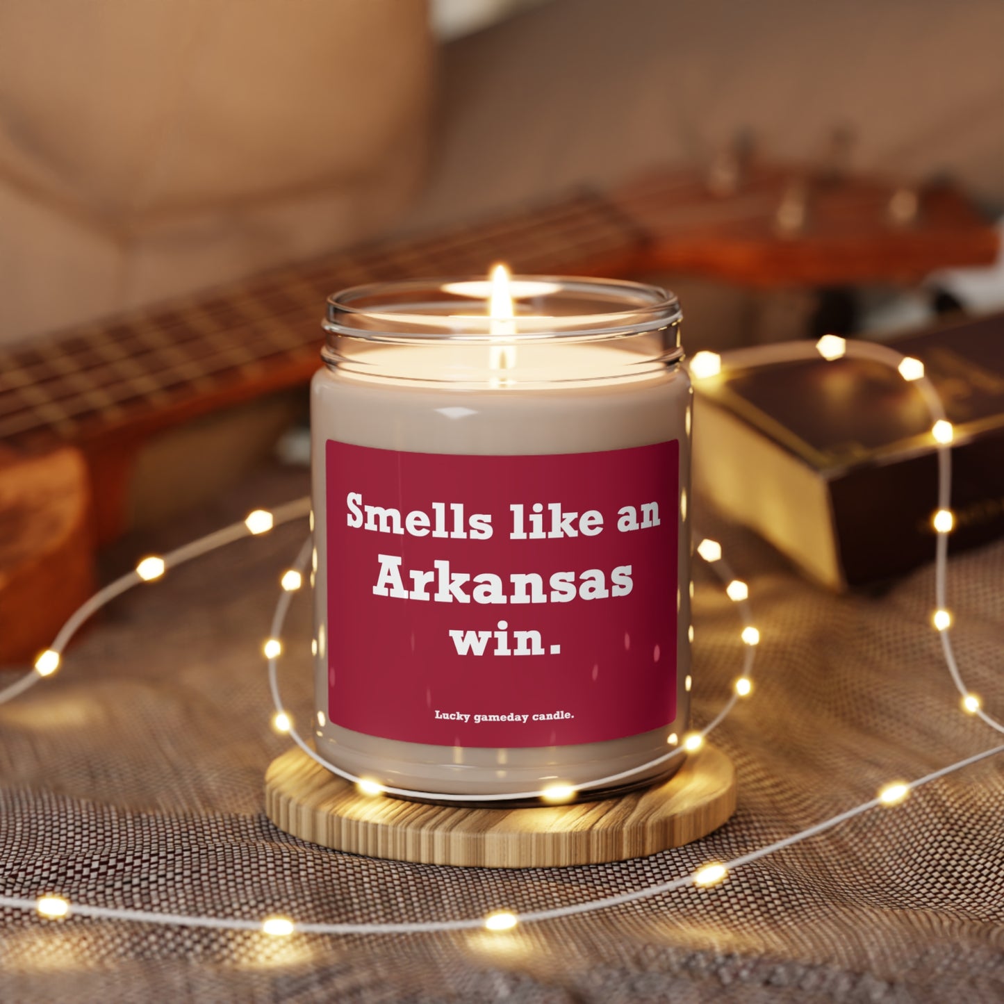 Arkansas - "Smells like an Arkansas win" scented candle (9 oz)