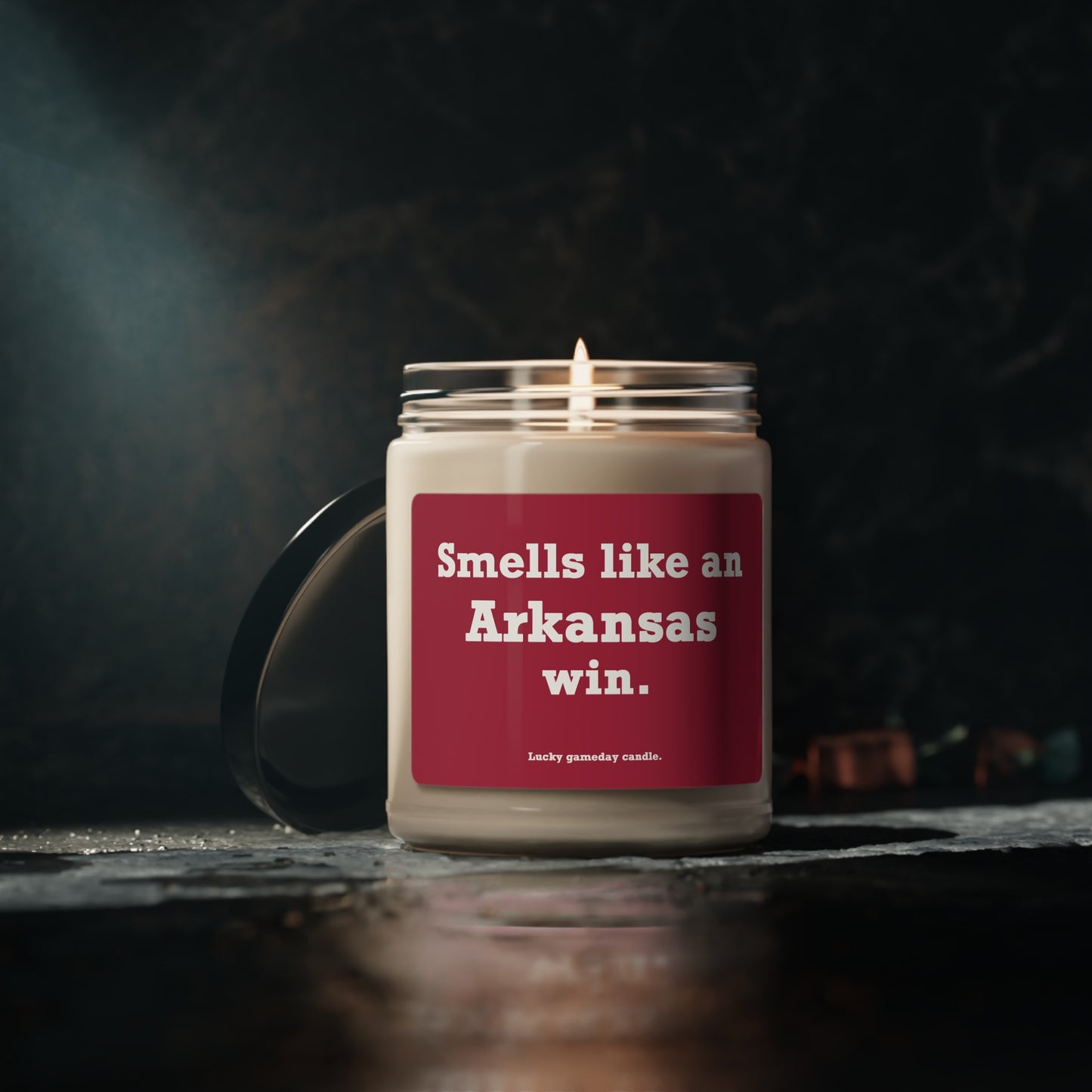 Arkansas - "Smells like an Arkansas win" scented candle (9 oz)