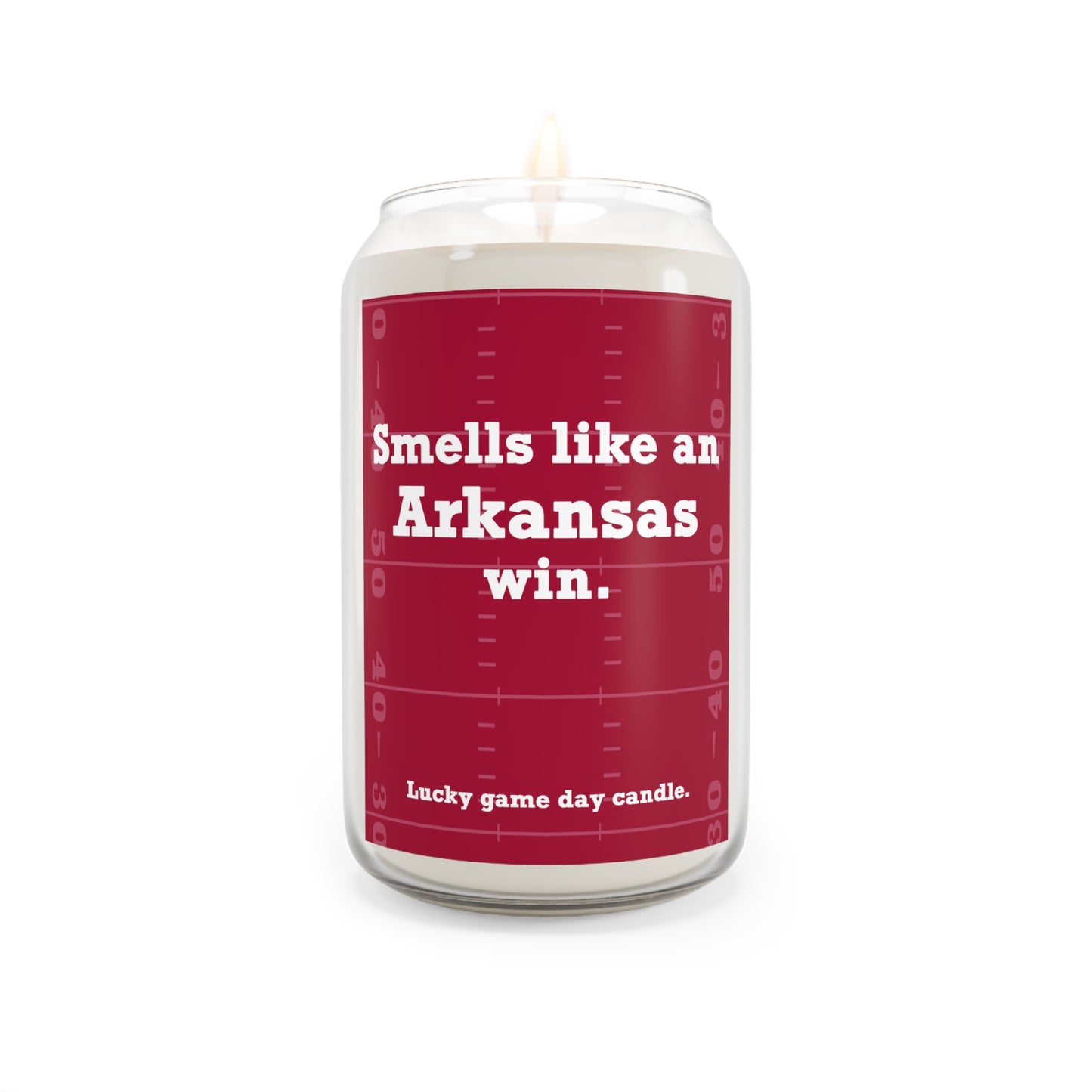 Arkansas Football - "Smells like an Arkansas win" scented candle (13.75 oz)