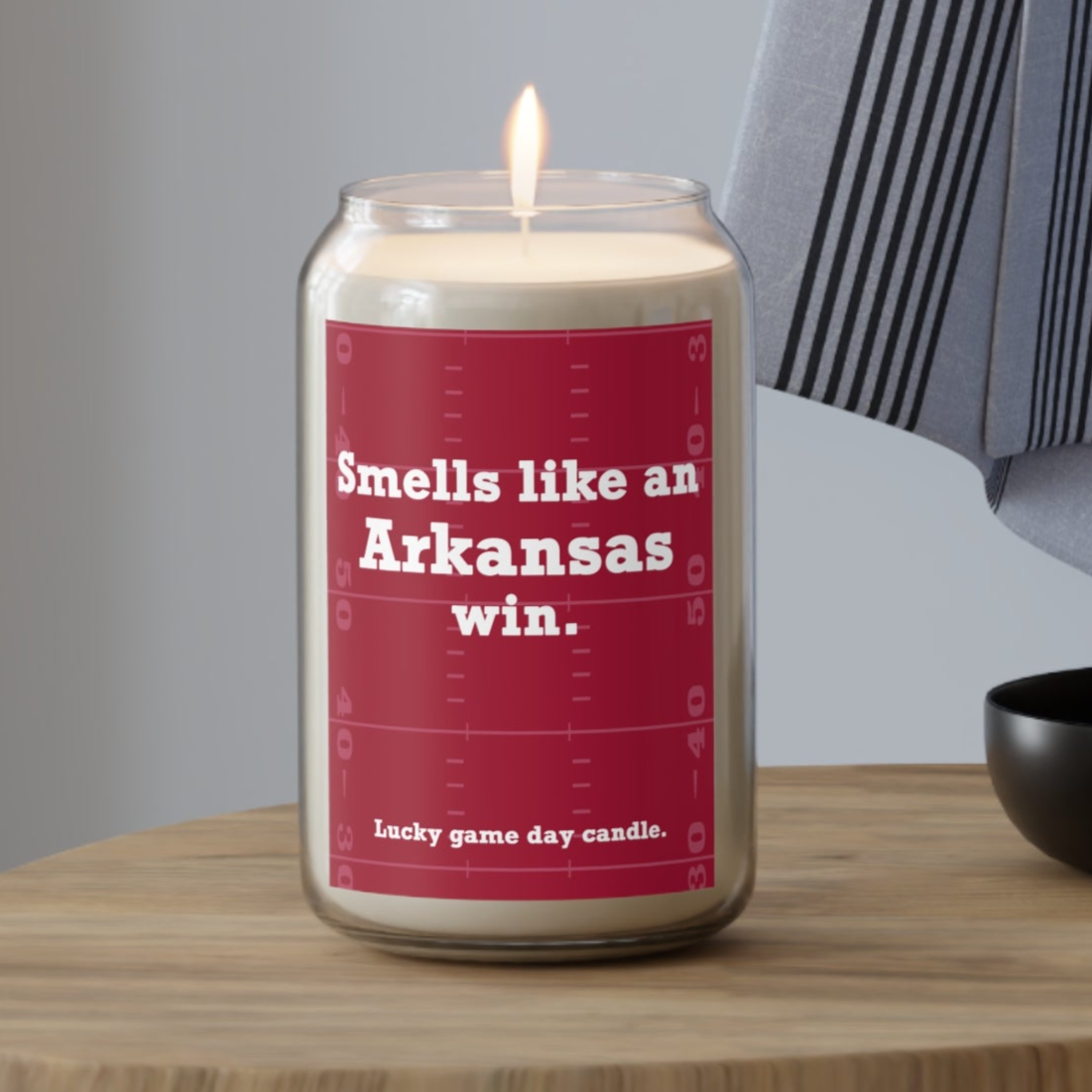 Arkansas Football - "Smells like an Arkansas win" scented candle (13.75 oz)