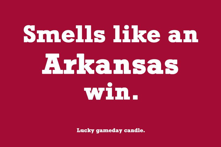 Arkansas - "Smells like an Arkansas win" scented candle (9 oz)