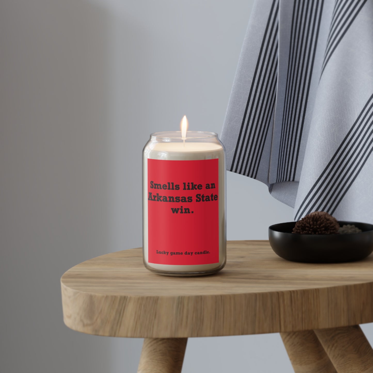 Arkansas State - "Smells like an Arkansas State win" scented candle (13.75 oz)