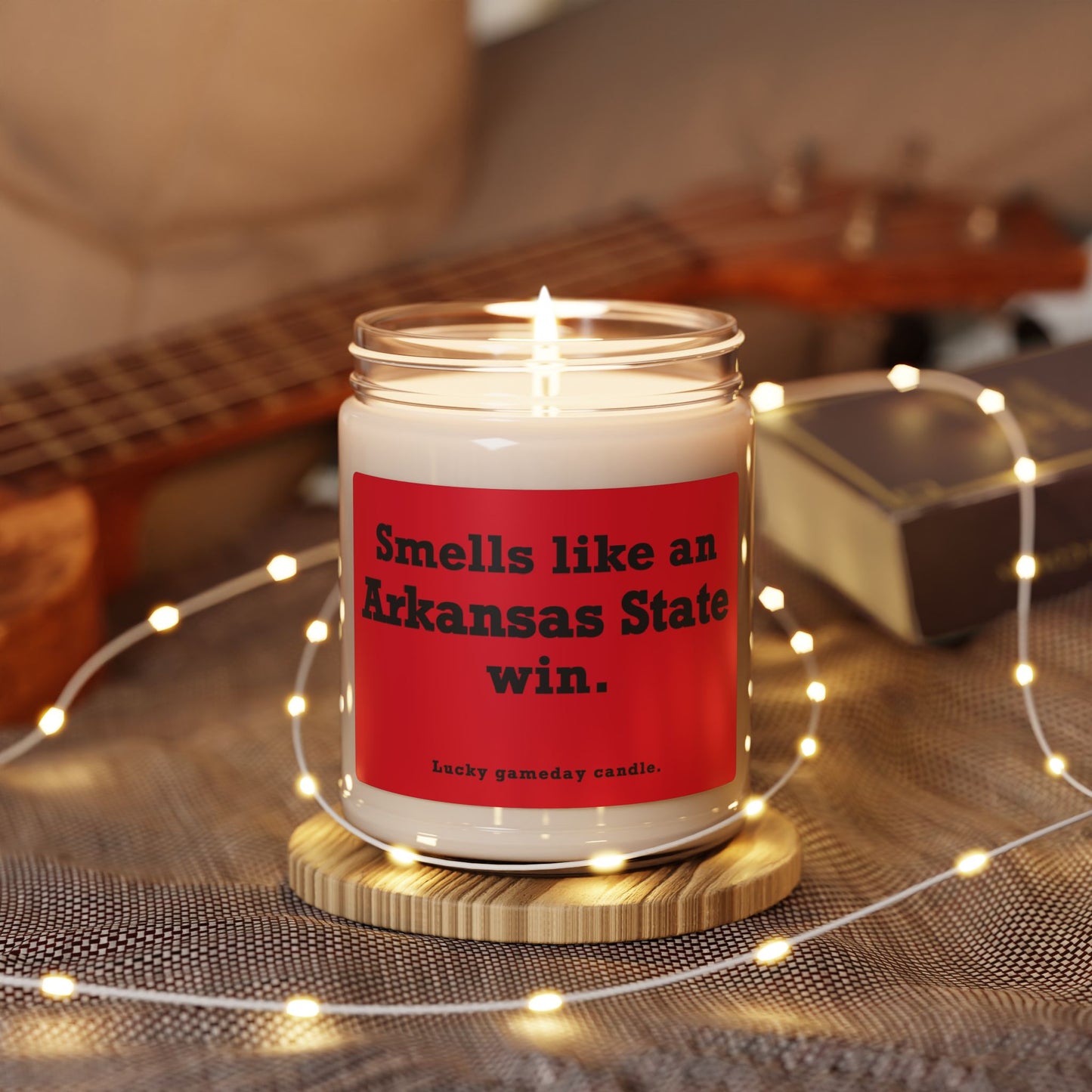 Arkansas State - "Smells like an Arkansas State win" scented candle (9oz)