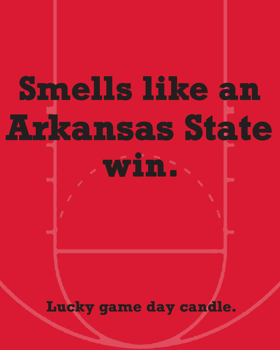 Arkansas State Basketball - "Smells like an Arkansas State win" scented candle (13.75 oz)