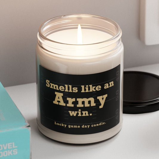 Army Football - "Smells like an Army win" scented candle (9 oz)