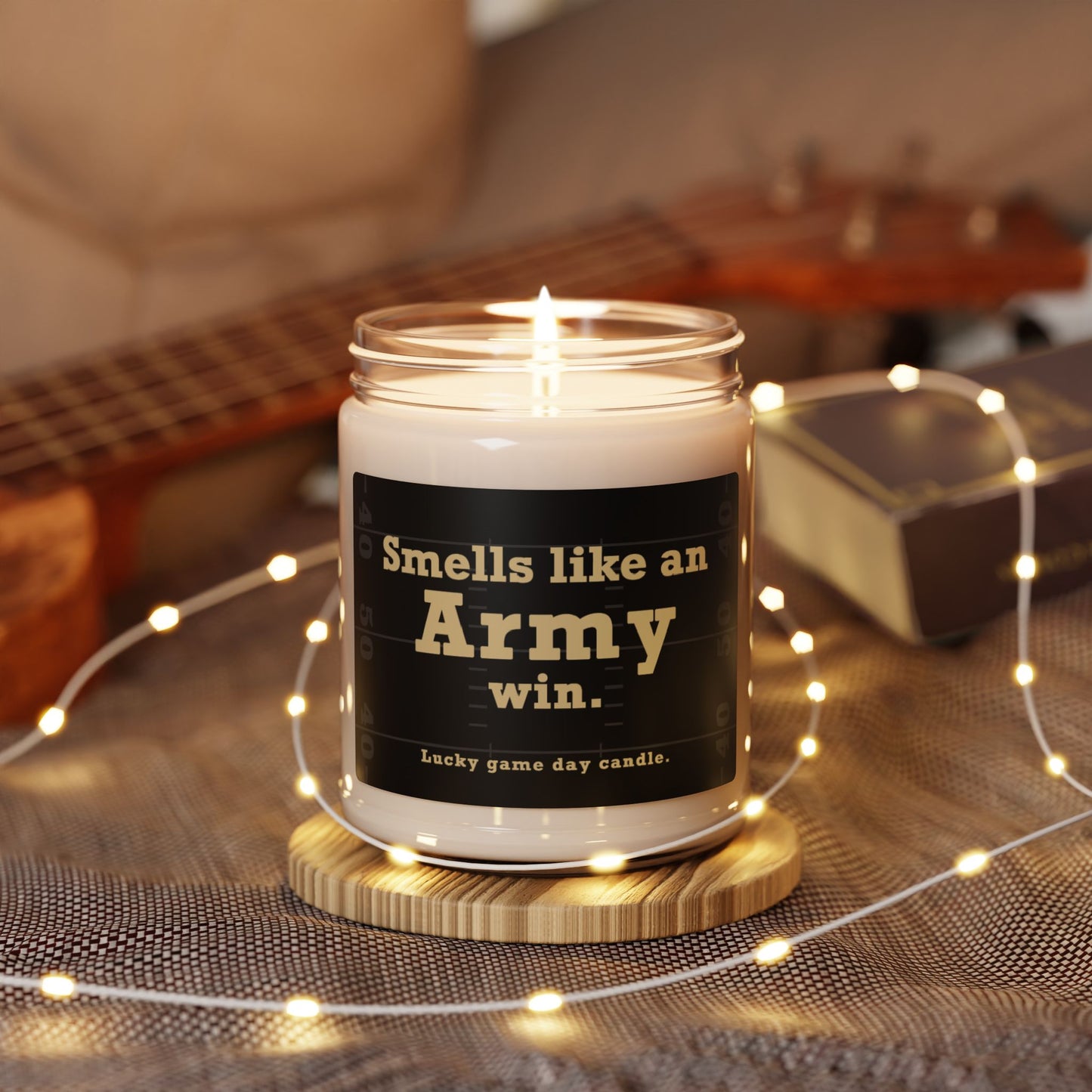 Army Football - "Smells like an Army win" scented candle (9 oz)
