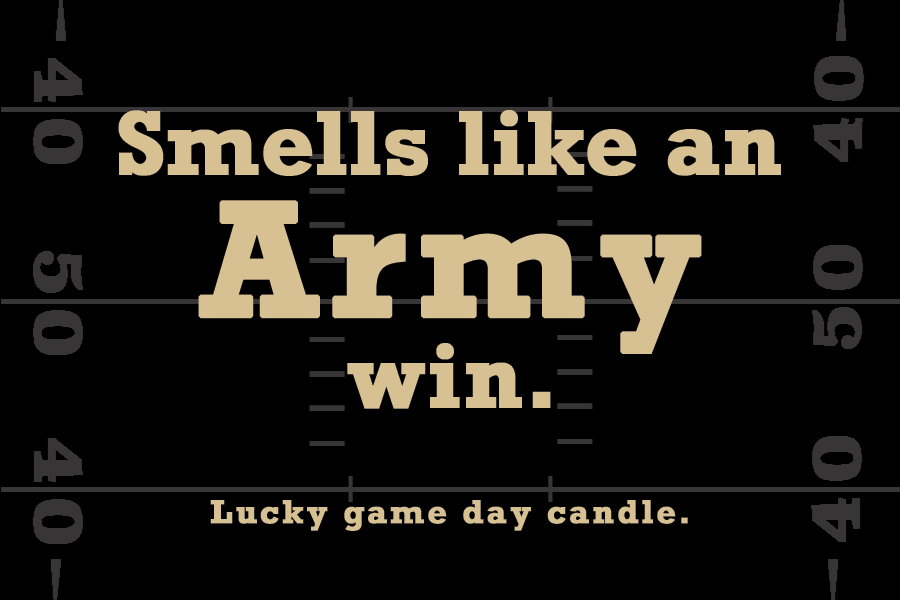 Army Football - "Smells like an Army win" scented candle (9 oz)