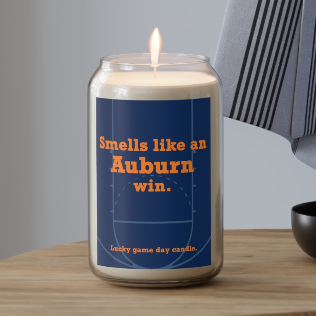 Auburn Basketball - "Smells like an Auburn win" scented candle (13.75 oz)